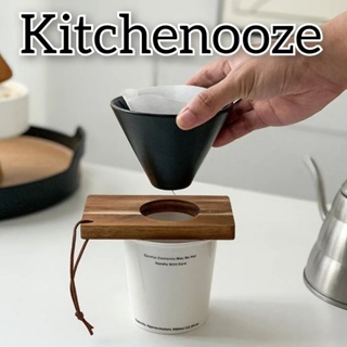 Kayu V6o 陶瓷咖啡滴頭木支架咖啡滴頭 V60 木架