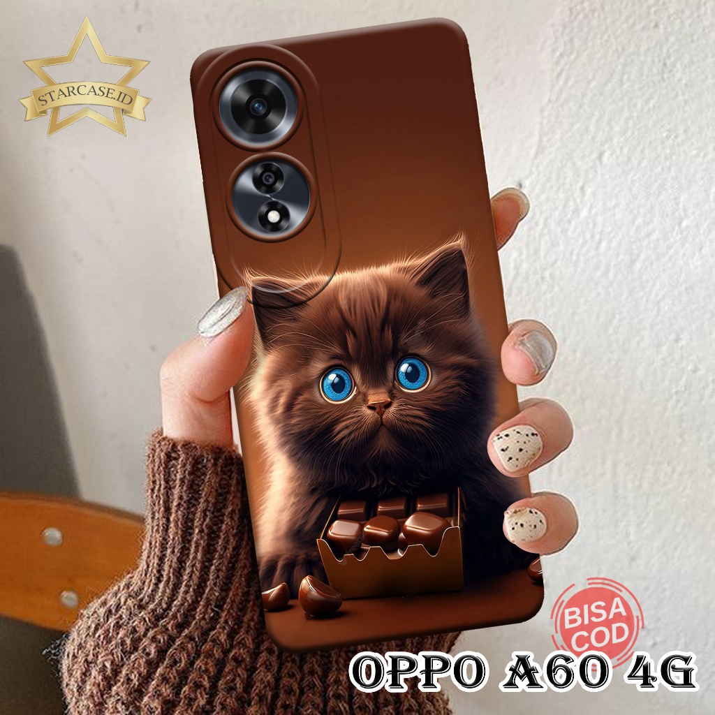 HP 手機殼 Oppo A60 4g 圖案手機殼 Oppo A60 4g 圖案手機殼貓手機保護套 Oppo 軟殼 Opp