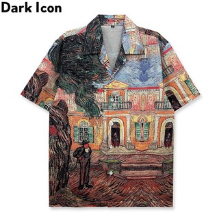 KEMEJA Dark Icon 男士短袖復古襯衫男士街頭服飾