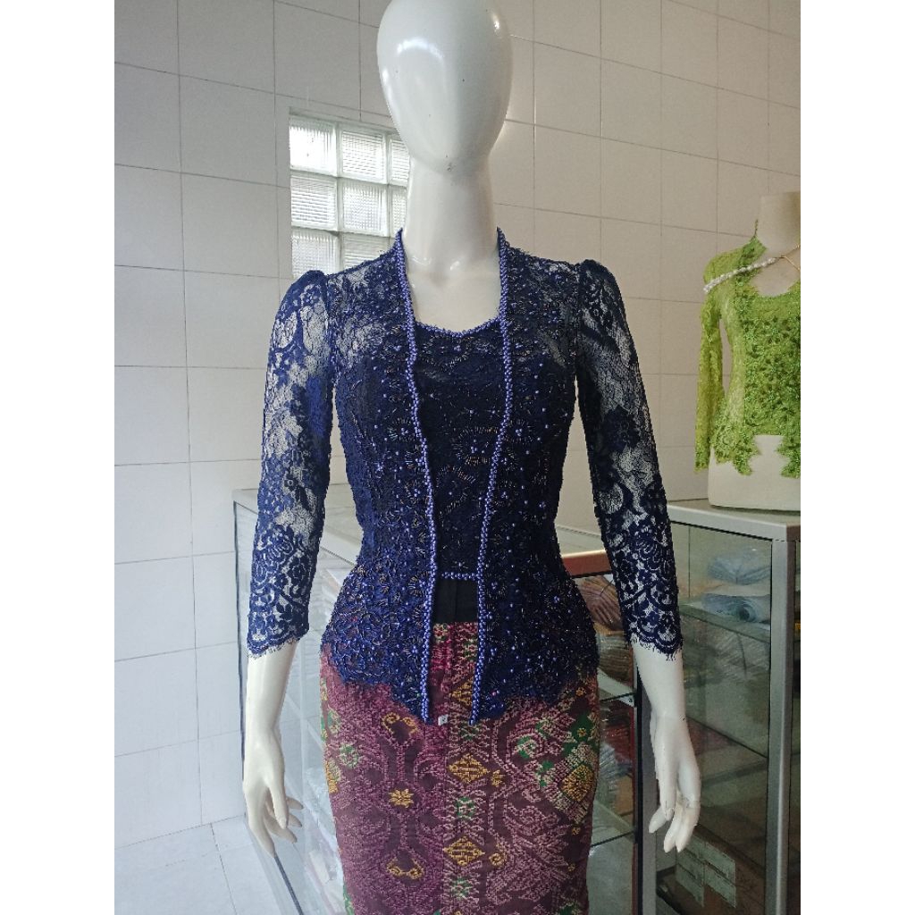 全新 kebaya Payet 全亞歷克斯薩光面閃光織錦材料