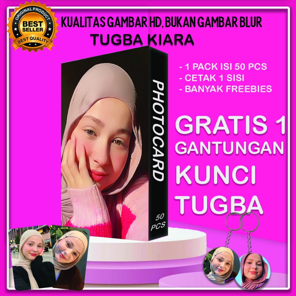 GANTUNGAN TUGBA KIARA 照片卡 50 件免費鑰匙扣立即發送