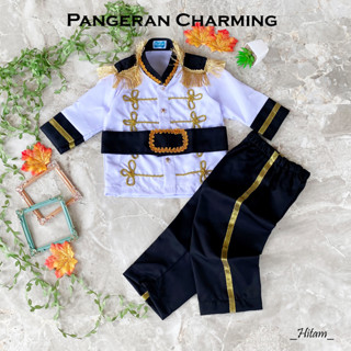 PRINCE 迷人服裝黑色兒童服裝拍攝衣服嬰兒衣服新生兒服裝男孩衣服