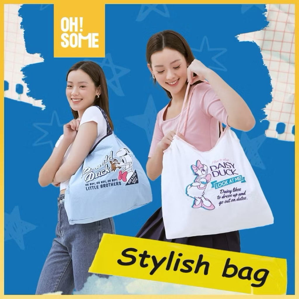 迪士尼 OHSOME x Disney Egradable 白色/藍色單肩包 Disney 系列單肩包