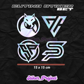 貼紙切割套裝 gc sp blackfox logo 酷頭盔貼紙套裝