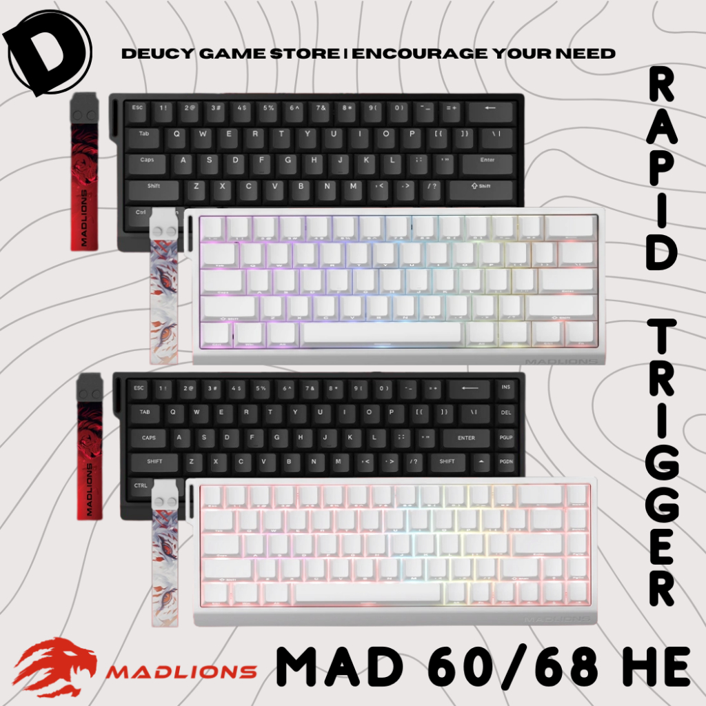 VGN Madlions MAD60/68 HE 快速觸發磁性開關有線鍵盤 MAD60HE MAD68HE 旗艦版