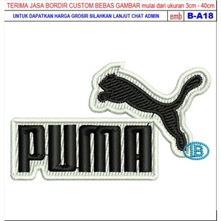 Gib PATCH LOGO刺繡B-A18 PUMA 運動黑白色