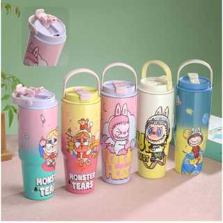 THERMOS 不銹鋼咖啡保溫瓶 900ML 容量玻璃耐熱耐寒吸管程式碼 ST4097