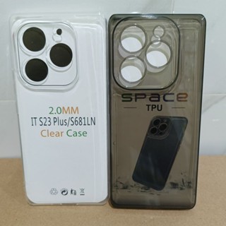 軟殼外殼/相同 Graskin 抗真菌 hp Itel S23 plus 透明矽膠和手機背面保護相機