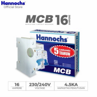 Hannochs 微型斷路器 MCB 1 相 16 安培 MCBH 1 相 16A