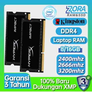 英特爾金士頓 HyperX DDR4 RAM 16GB 8GB 3200MHz 2666MHz 2400MHz 筆記本電