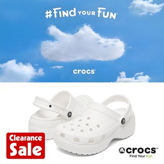 100 Original Crocs 經典厚底木屐女式涼鞋