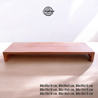 KAYU SangKayu 木製顯示器桌電腦顯示器支架 80x20x10 釐米顯示器桌架