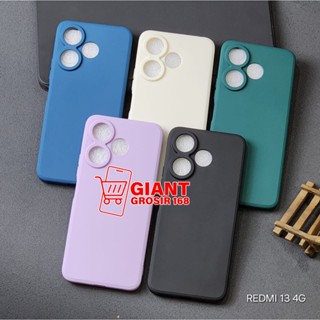 Redmi 13 4G Redmi 13X 馬卡龍方形軟殼糖果馬卡龍邊緣 Redmi 13 4G Redmi 13X