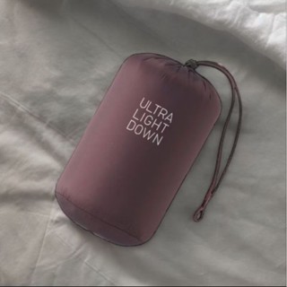 優衣庫 Stuff Sack UNIQLO Pouch 超輕羽絨服棕色