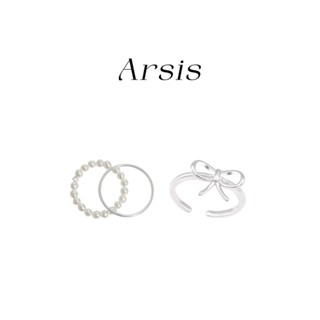 Arsis蝴蝶結設計戒指輕奢小眾設計風格韓國氣質女甜美風