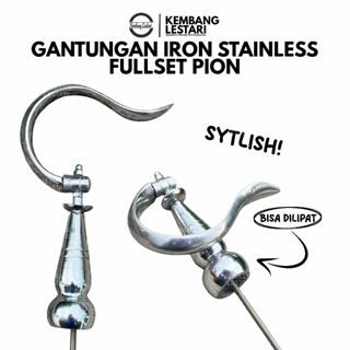 Gantungan 全套普通折疊籠式衣架 Plus Pion Krucut 銀錐愛情鳥籠衣架衣架衣架