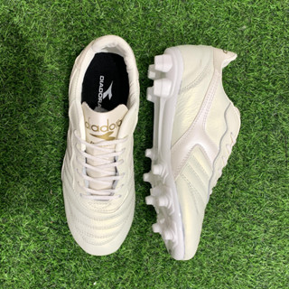 DRA Shoes 白色真皮足球鞋白色條外底 KDH 尺寸 39-43