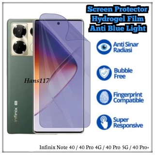 LAYAR HYDROGEL 防藍光防輻射鋼化玻璃光面果凍柔性防刮螢幕保護膜 INFINIX NOTE 40s 防眩光防