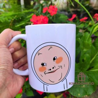 可愛的模因線馬克杯禮盒可愛情侶咖啡茶杯