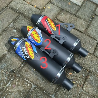 FMF排氣管罐黑色啞光進氣口38mm