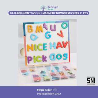 Banyan Toys 3 合 1 磁性數字貼紙 31 件兒童益智玩具兒童數數玩具