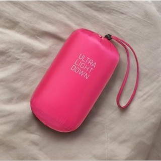 優衣庫 Stuff Sack UNIQLO Pouch 超輕羽絨服粉色