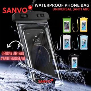 Hp 通用防水手機殼 SANVO 防水手機包帶氣囊不粘智慧手機手機袋