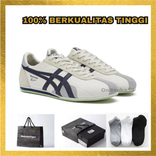 ONITSUKA TIGER ONITSUKA RUNSPARK 奶油色海軍皮鞋