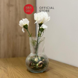 宜家家居 HANCO IKEA PADRAG 透明玻璃花瓶,直徑為 12 釐米的花朵
