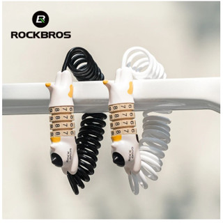 Rockbros 自行車掛鎖自行車鎖密碼編號 Cat Cat 3212 電纜 WAN 自行車