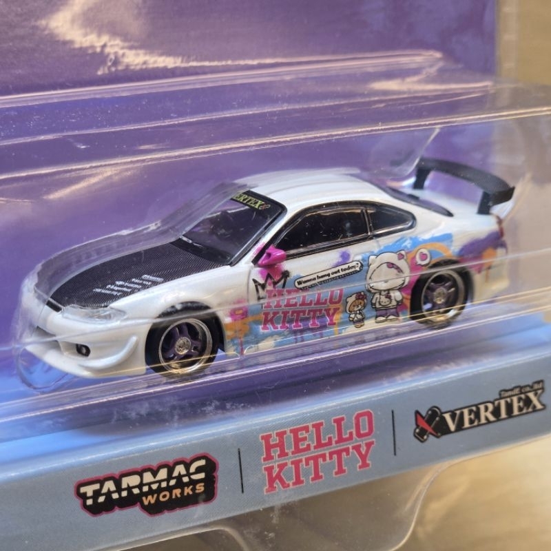 NISSAN Tarmac Work 1/64 Hello Kitty Vertex 日產西爾維婭 S15