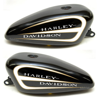 HARLEY DAVIDSON 定製扇貝摩托車油箱貼紙相容哈雷戴維森高品質