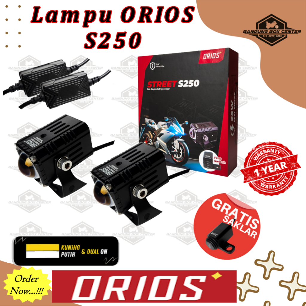 Orios S250 LED 燈 50watt LED 燈霧燈投影儀 ORIOS S 250model X1 PREMI