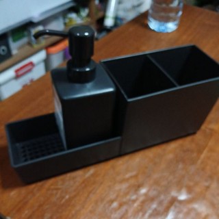 宜家家居 宜家 RINNIG 皂液器帶洗碗海綿架餐具架