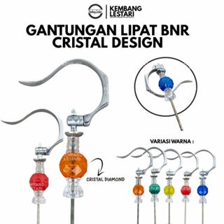 Gantungan Bnr 折疊衣架 Plus Pion 透明鑽石水晶色凱瑟金絲雀鳥箱籠衣架衣架