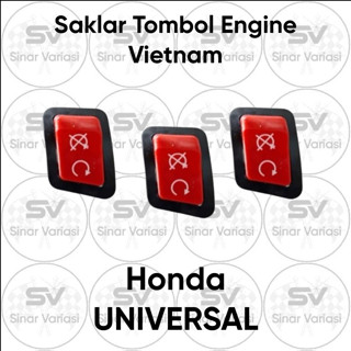 HONDA Tombol MERAH 通用紅色越南模型發動機按鈕開關適用於本田摩托車
