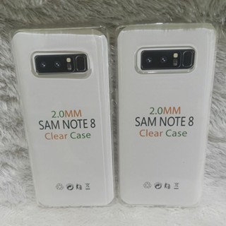 SAMSUNG HP 最新透明外殼軟殼三星 Note 8 透明矽膠和手機背面保護相機