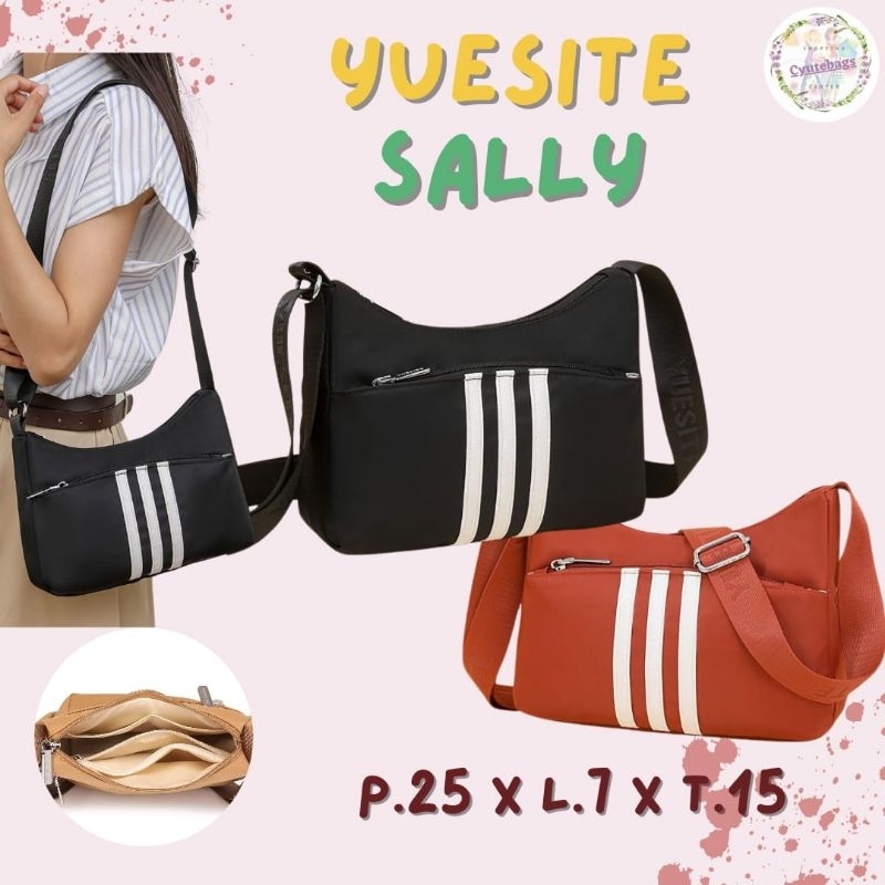 Yuesite SALLY 女士單肩包進口尼龍防水單肩包