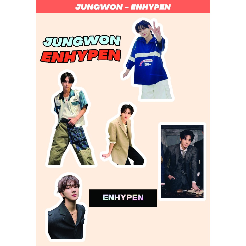 ENHYPEN JUNGWON 貼紙 I ENHYPEN 全息貼紙 I JUNGWON ENHYPEN I PHOTOC
