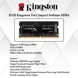 金士頓 HyperX SODIMM 筆記本電腦 RAM DDR4 3200MHZ 8GB 16GB 筆記本電腦記憶體