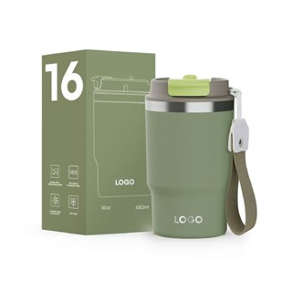 TERMOS XCRJ-229 500ml 16OZ 咖啡飲水瓶美學飲水瓶不倒翁迷你咖啡保溫瓶耐熱 12 小時