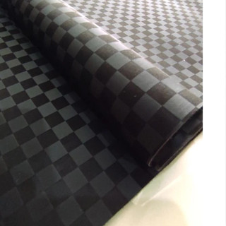 國際象棋圖案厚材料 3D 皮革摩托車座套