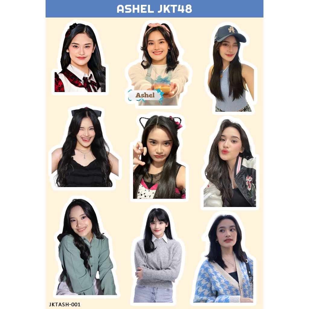 NEW ERA Ashel 貼紙 JKT 48 I 貼紙 JKT 48 I JKT 48 新時代 I 貼紙 ASHEL