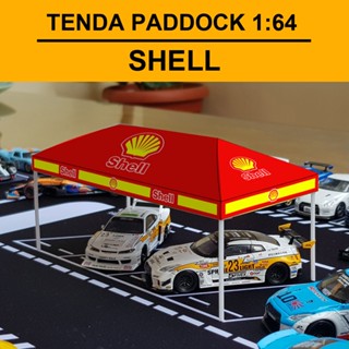 TENDA HOTWHEELS 帳篷立體模型外殼壓鑄 1/64 PAPERCRAFT 活動 MEETUP 外殼
