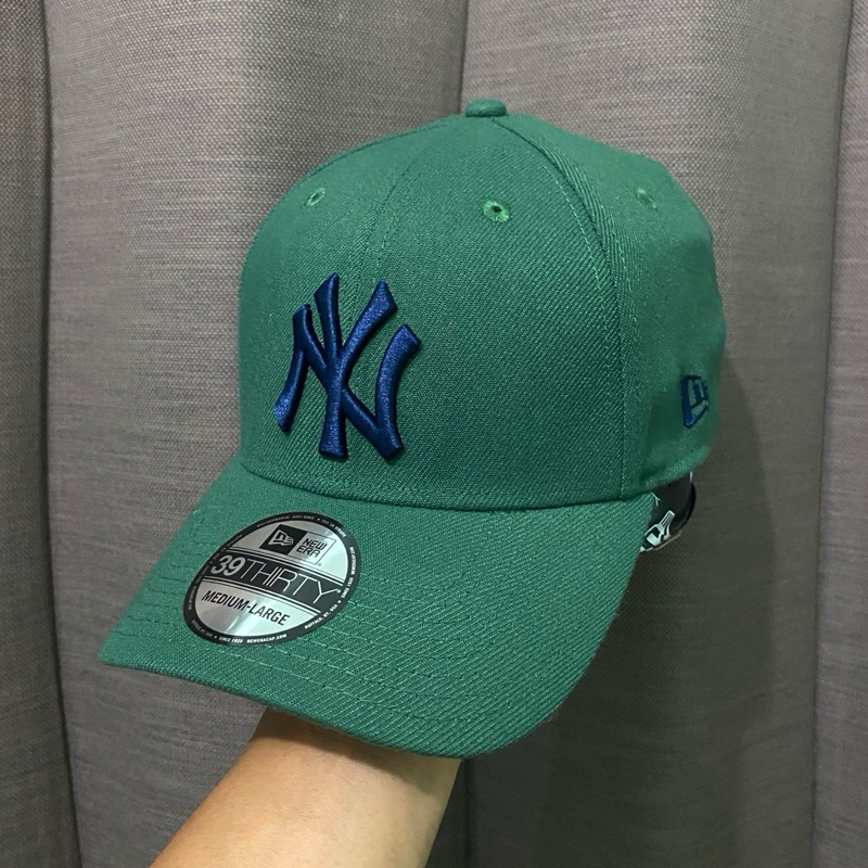 New Era Cap 39Thirty MLB NY 紐約洋基隊綠色帽子