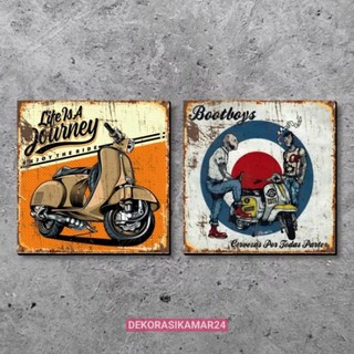 復古 Vespa 復古牆海報美學房間裝飾牆壁裝飾