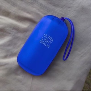 優衣庫 Stuff Sack UNIQLO Pouch 超輕羽絨服藍色
