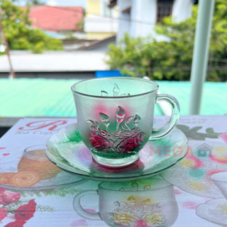 茶杯咖啡杯茶杯咖啡杯茶杯咖啡杯玫瑰色套裝12361