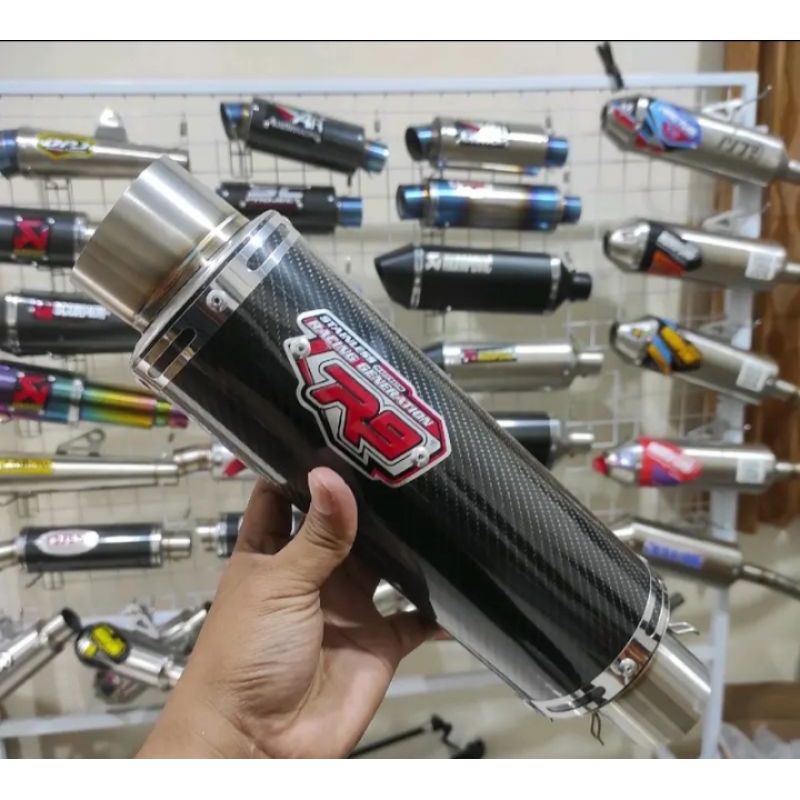 Racing Exhaust R9 Mugello 碳纖維消音器僅入口 50 毫米