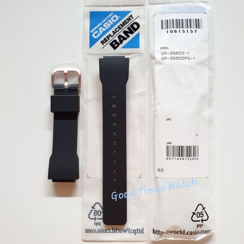 錶帶 G-SHOCK GM-S5600-1 GM S5600 GM S5600PG 卡西歐原裝